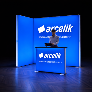 Işıklı backdrop 3x1 3 lü set