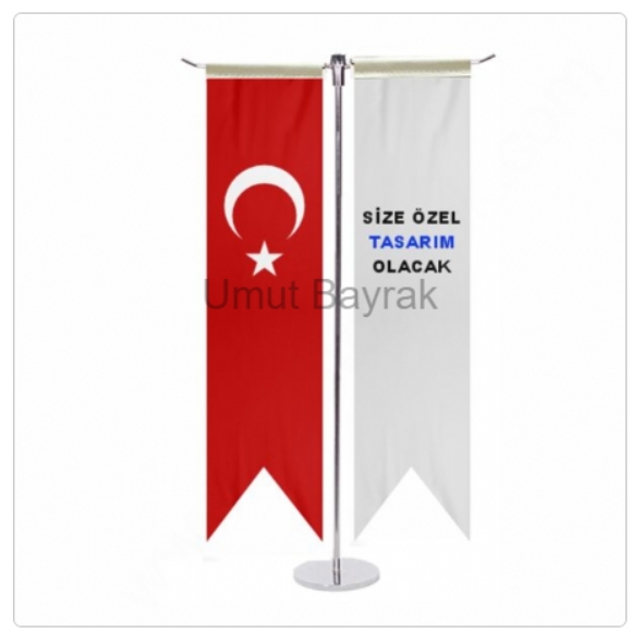 T Masa Bayrağı 2 li