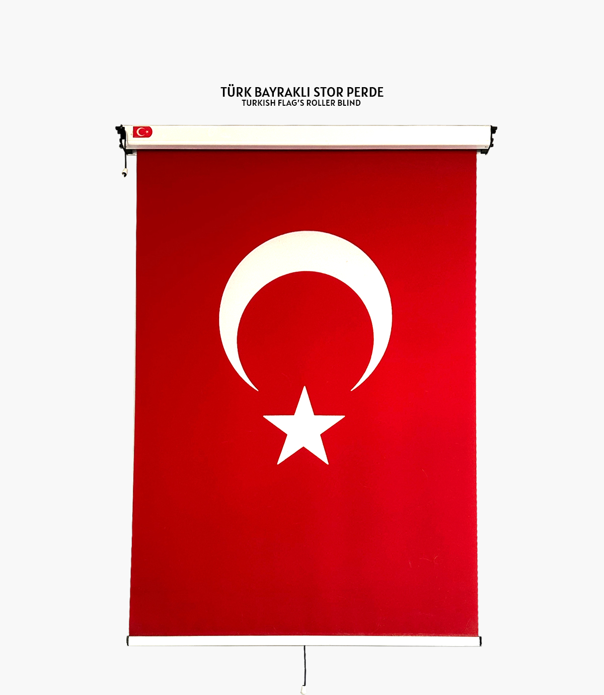 Türk Bayraklı Stor Perde
