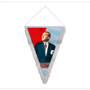 Saçaklı Üçgen Ata flama 8 Ad.
